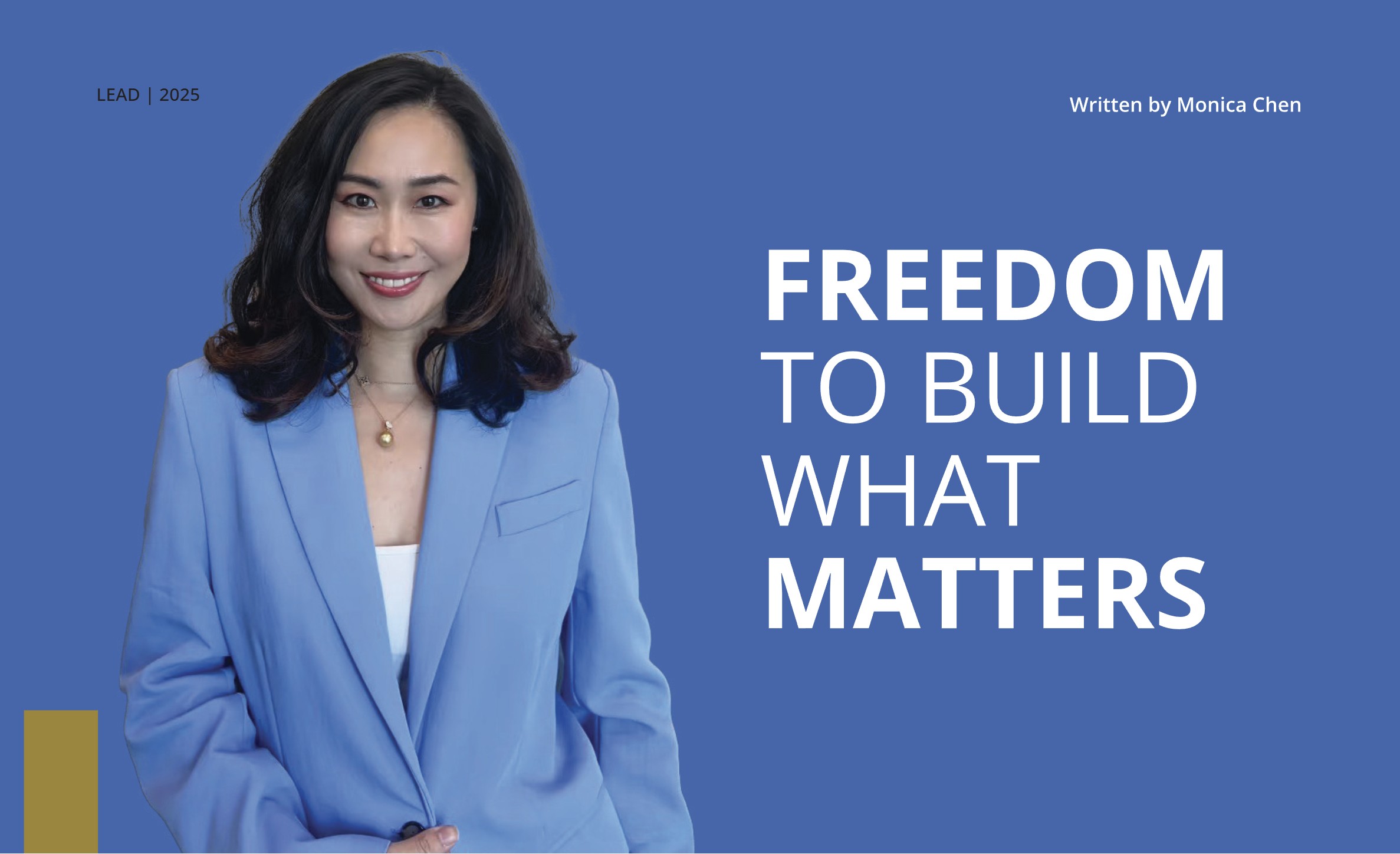 Monica 登上《LEAD Magazine》——引领行业的新典范